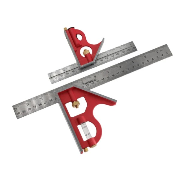 Faithfull Combination Square Twin Pack 150mm & 300mm Faithfull Combination Square Twin Pack 150mm & 300mm