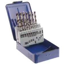 Faithfull HSS Drill Bit Set of 19 M2 1 - 10mm & Case