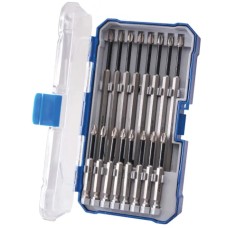Faithfull Long Impact Bit Set in Case, 16 Piece