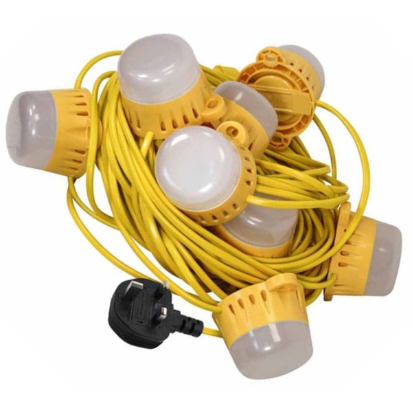 Faithfull Festoon Lights 10 x 5W LED Bulbs 22M 240v Faithfull Festoon Lights 10 x 5W LED Bulbs 22M 240v