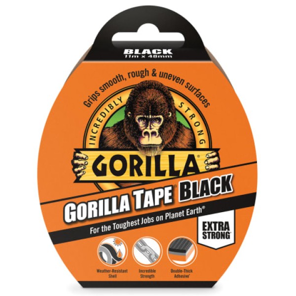 Gorilla Glue Gorilla Tape Black 48mm x 11m Gorilla Glue Gorilla Tape Black 48mm x 11m