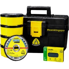 Klingspor A 960 TZ Cutting Disc Bundle – 100 Pack + FREE Toolbox & Handblock