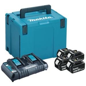 Makita 197627-6 LXT  Power Source Kit 18V 5.0Ah Li-Ion Batteries & Charger Kit 5 Piece Set