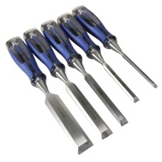 Irwin Tools M750 Bevel Edge Chisel Splitproof Soft Touch Set 5: 6, 10, 13, 19 & 25mm
