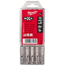 Milwaukee Power Tools SDS Plus MX4 Drill Bit Set, 5 Piece