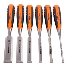 Bahco 424P-S6 Bevel Edge Chisel Set of 6 In Wooden Box