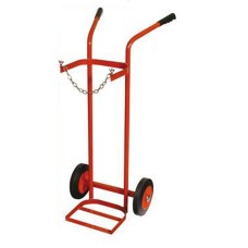 Weldgas Red Single Gas Cylinder Trolley