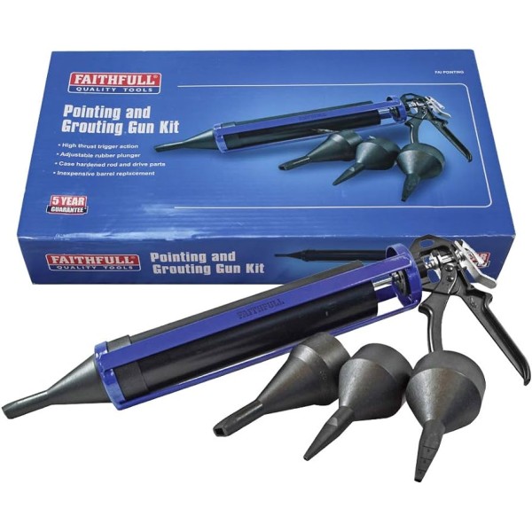 Faithfull Pointing Gun Kit (Mortar & Cement) Faithfull Pointing Gun Kit (Mortar & Cement)