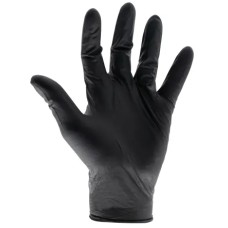 Scan SCAGLODNHDXL Black Heavy-Duty Nitrile Disposable Gloves XL (Box of 100)