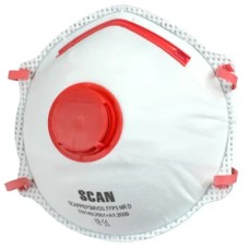 Scan Moulded Disposable Valved Masks FFP3 (Pack of 2)