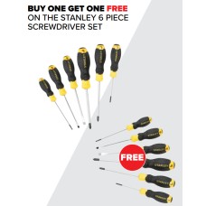 Stanley BUY ONE CUSHION GRIP™ Screwdriver Set, 6 Piece And GET ONE FREE!