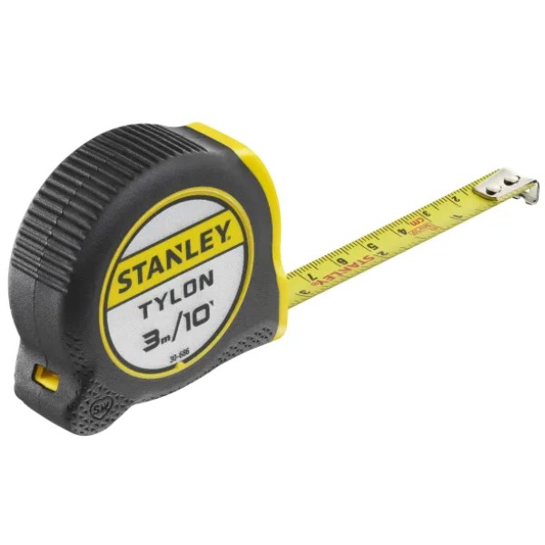 Stanley Tylon Pocket Tape 3m/10ft (Width 13mm) Stanley Tylon Pocket Tape 3m/10ft (Width 13mm)