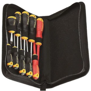 Stanley Hand Tools Mixed Screwdriver Set in Wallet, 10 Piece