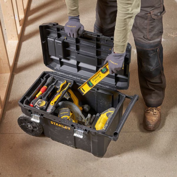 STANLEY® Essential Contractor Chest 50L – Heavy Duty Tool Box with Metal Latches STANLEY® Essential Contractor Chest 50L – Heavy Duty Tool Box with Metal Latches