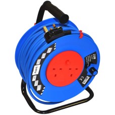 TALATools  Heavy-Duty Cable Reel 220V 25m 2 Socket