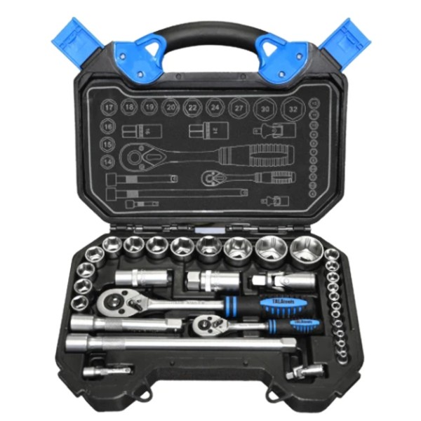 TALATools 1/4in & 1/2in Drive Metric Socket & Accessory Set, 32 Piece TALATools 1/4in & 1/2in Drive Metric Socket & Accessory Set, 32 Piece