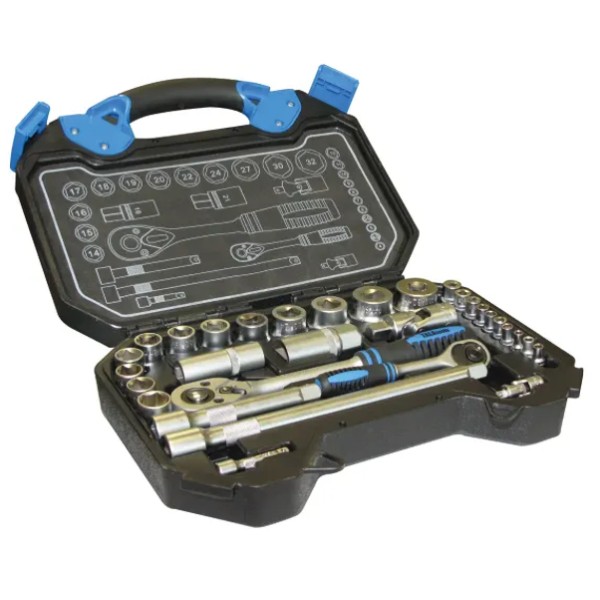 TALATools 1/4in & 1/2in Drive Metric Socket & Accessory Set, 32 Piece TALATools 1/4in & 1/2in Drive Metric Socket & Accessory Set, 32 Piece