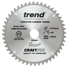 Trend CSB/CC21648 CraftPro Saw Blade 216 x 30mm x 48T