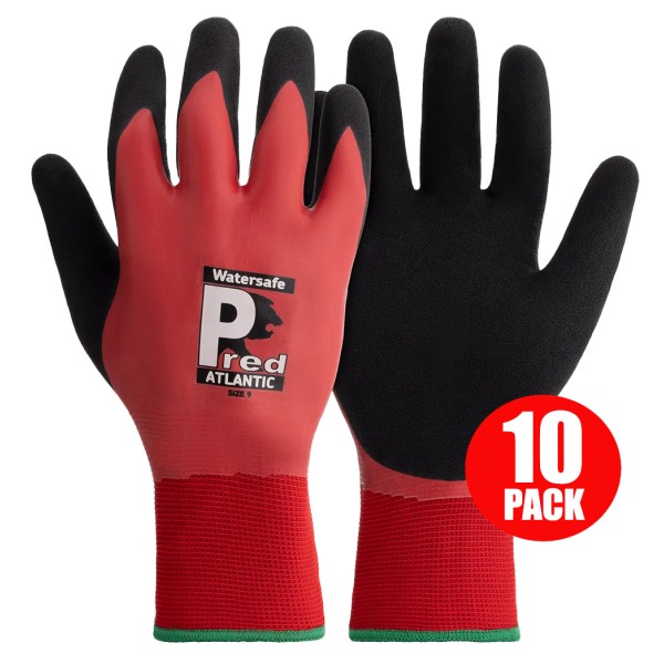 Predator Watersafe Atlantic Waterproof Dual Coated Work Gloves Pack of 10 – Heavy Duty Grip Gloves Predator Watersafe Atlantic Waterproof Dual Coated Work Gloves Pack of 10 – Heavy Duty Grip Gloves