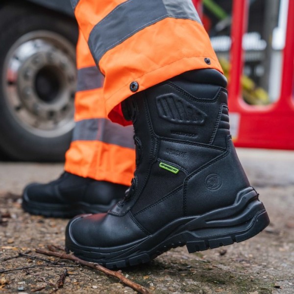 Apache RICHMOND Recycled GRS Waterproof Black Combat Safety Boot ESD Apache RICHMOND Recycled GRS Waterproof Black Combat Safety Boot ESD