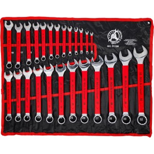 BGS Technic Combination Spanner Set | with non-slip handle | 6 - 32 mm | 25 pcs.
