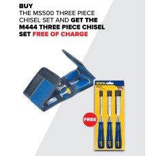 Irwin Tools BUY ONE MS500 Three Piece chisel Set And GET ONE M444 Three Piece Chisel Set FREE!