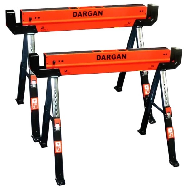 Dargan Steel Saw Horse Jobsite Table Twin Pack (SH01) Dargan Steel Saw Horse Jobsite Table Twin Pack (SH01)