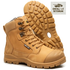 Desert Storm S3 Zip Safety Boots - Steel Toe Water Resistant Work Boots (YKK Heavy Duty Zip) Desert Storm S3 Zip Safety Boots - Steel Toe Water Resistant Work Boots (YKK Heavy Duty Zip)