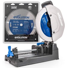 Evolution S355CPS 355mm Metal Cutting Chop Saw With TCT Blade 1800W 110V with FREE Spare Blade worth €129