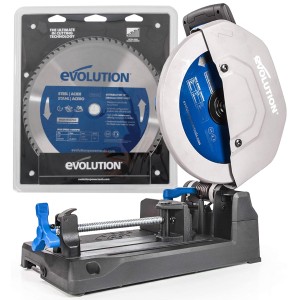 Evolution S355CPS 355mm Metal Cutting Chop Saw With TCT Blade 2200W 240V with FREE Spare Blade worth €129