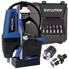 Evolution EVOMAG42 1200W Magnetic Drill 110V with FREE Cutters Set worth €95 – Heavy Duty Industrial Mag Drill