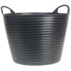 Faithfull Heavy-Duty Polyethylene Flex Tub 15 Litres Black