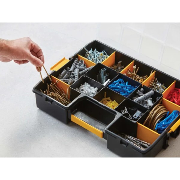 Stanley SortMaster Organiser – Professional Tool, Fixings & Parts Storage Box Stanley SortMaster Organiser – Professional Tool, Fixings & Parts Storage Box