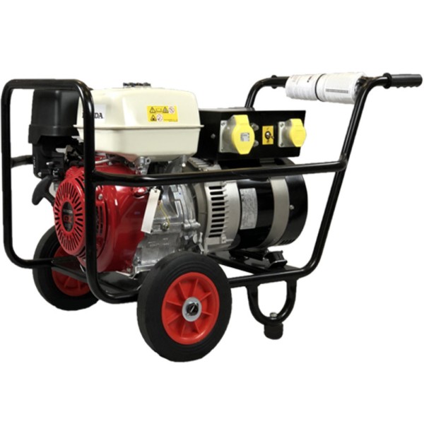 Maxflow Industrial Petrol Generator – Honda GX390 Engine 7.0 kVA Trolley Frame Maxflow Industrial Petrol Generator – Honda GX390 Engine 7.0 kVA Trolley Frame