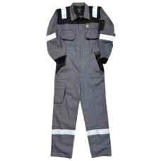 Impact Protection Flame Retardant Overalls / Boiler Suit - 100% Cotton FR Workwear
