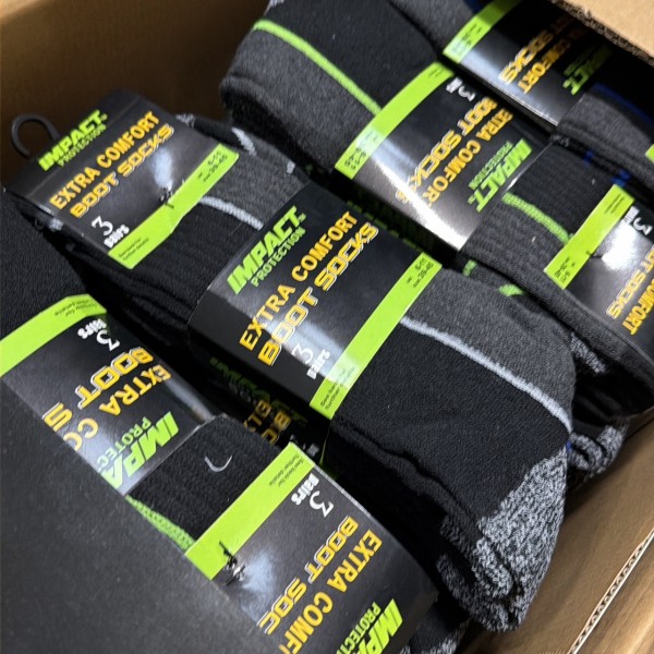 Impact Protection Extra Comfort Boot Socks (3 Pack) Impact Protection Extra Comfort Boot Socks (3 Pack)