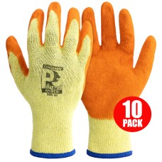 Predator Amber Palm Coated Gripper Work Gloves - (Coloursafe) - PACK OF 10