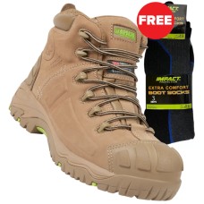 Apache MERCURY STONE 'Heat Resistant' Waterproof Boot + FREE 3 Pack Work Socks!
