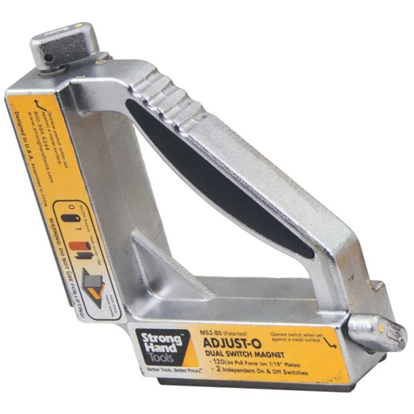 StrongHand® Adjust-O™ 90° Dual Switch Magnet Square StrongHand® Adjust-O™ 90° Dual Switch Magnet Square