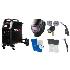 Cros Arc Combi Weld 200MF Pro Welder Bundle with Helmet, Gloves & Regulator (200A)
