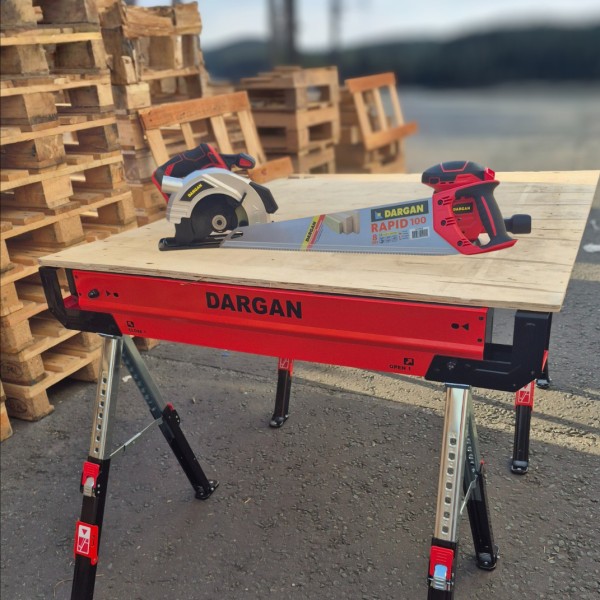 Dargan Steel Saw Horse Jobsite Table Twin Pack (SH01) Dargan Steel Saw Horse Jobsite Table Twin Pack (SH01)