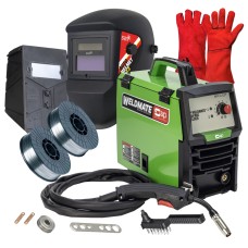 SIP WELDMATE® 100A Gasless MIG Welder, Helmet, Wire & Gloves Bundle