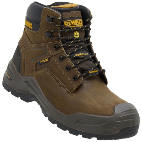 DeWALT STEELFORGE PALM BROWN Non-Metallic Waterproof Safety Boot DeWALT STEELFORGE PALM BROWN Non-Metallic Waterproof Safety Boot