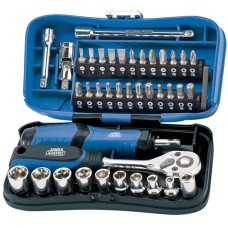 Draper Expert Socket and Bit Set, 1/4" Sq. Dr. (39 Piece) (04713)