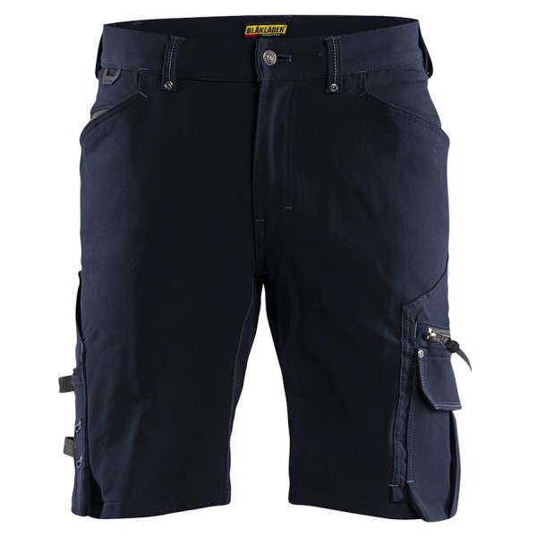 Blaklader Craftsman Shorts Stretch without Nail Pockets X1900 (1987) Dark Navy / Black (SALE ITEM) (NO RETURNS) Blaklader Craftsman Shorts Stretch without Nail Pockets X1900 (1987) Dark Navy / Black (SALE ITEM) (NO RETURNS)