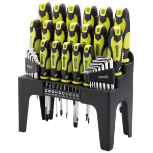 Draper Screwdriver, Hex Key and Bit Set (Green) (44 Piece) Draper Screwdriver, Hex Key and Bit Set (Green) (44 Piece)