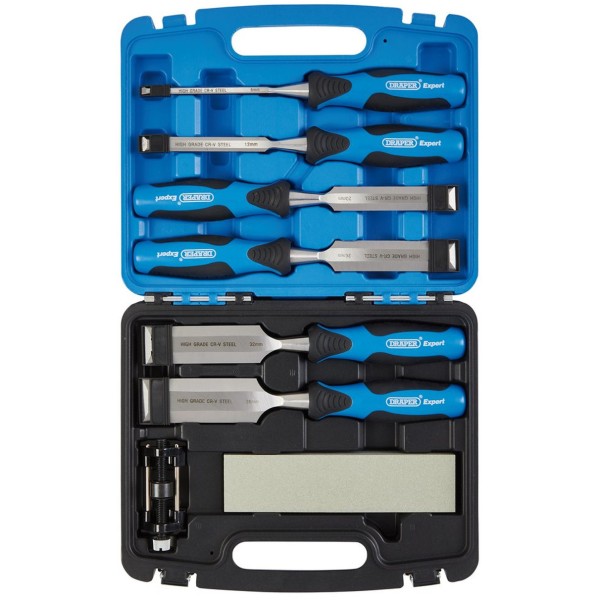 Draper Expert Soft Grip Wood Chisel Kit, 140mm (8 Piece) (88605) Draper Expert Soft Grip Wood Chisel Kit, 140mm (8 Piece) (88605)