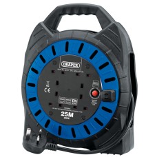 Draper 230V Four Socket Cable Reel (25m)