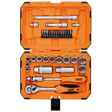 Draper HI-TORQ® 6 Point Socket Set, 1/4" and 3/8" (34 Piece) (22110)