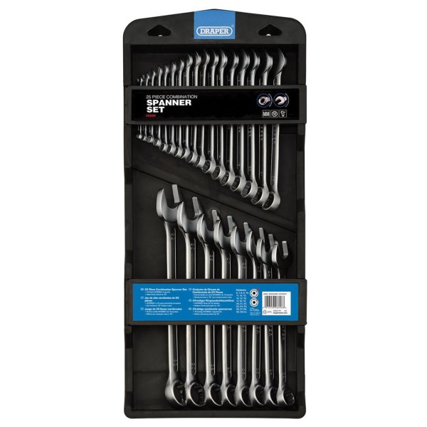 Draper HI-TORQ® Metric Combination Spanner Set (25 Piece) (26696) Draper HI-TORQ® Metric Combination Spanner Set (25 Piece) (26696)